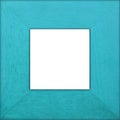 Aqua Square Wooden Frame Royalty Free Stock Photo