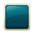 Aqua style - cerulean button Royalty Free Stock Photo