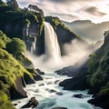 Aqua Symphony: Harmonizing Waterfalls and Scenic Landscapes