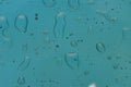 Aqua water splash droplets background with pixel pattern. Royalty Free Stock Photo