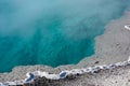 Aqua Waters in Thermal Pool with White Border