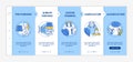 Aquaculture types onboarding vector template