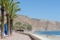 AQUADULCE, SPAIN - 29 MARCH 2023 Coastline in a Spanish town located in the Costa de Almeria, in the province of Almeria