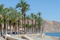 AQUADULCE, SPAIN - 29 MARCH 2023 Coastline in a Spanish town located in the Costa de Almeria, in the province of Almeria