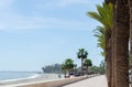 AQUADULCE, SPAIN - 29 MARCH 2023 Coastline in a Spanish town located in the Costa de Almeria, in the province of Almeria