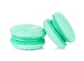 Aquamarine color macarons