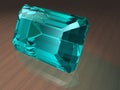 Aquamarine gemstone Royalty Free Stock Photo