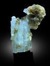 Aquamarine with muscovite mica mineral specimen from nagar Gilgit Pakistan