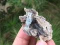 Aquamarine with muscovite mica mineral specimen from nagar Gilgit Pakistan