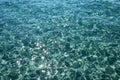 Aquamarine sea water with shiny sparkles