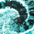 Aquamarine Spiral Tie Dye Texture. Aqua Swirl Watercolor Layer. Greenish Watercolor Splash. Turquoise Brush Banner. Dirty Backgrou