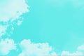 Soft aquamarine turquoise gradient abstract sky background