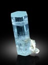 Aquamarine vary Beryl Crystal Mineral Specimen from Shigar Valley Skardu pakistan Royalty Free Stock Photo