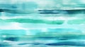 Aquamarine Watercolor Spot Stripe Background for Invitations and Posters.