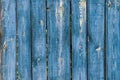 Aquamarine painted wooden timber fence