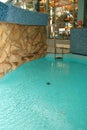 Aquapark with blue water Royalty Free Stock Photo