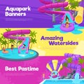 Aquapark Horizontal Banners