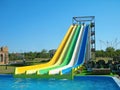 Aquapark slides Royalty Free Stock Photo