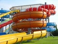 Aquapark slides Royalty Free Stock Photo