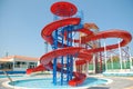 Aquapark slides Royalty Free Stock Photo