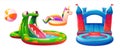 Aquapark water slide vector icon illustration Royalty Free Stock Photo