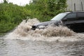 Aquaplaning Floods Royalty Free Stock Photo