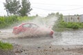 Aquaplaning Royalty Free Stock Photo