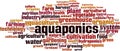 Aquaponics word cloud Royalty Free Stock Photo