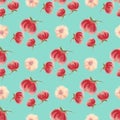 Aquarelle floral seamless wallpaper, blur flower