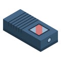 Aquarium filter icon, isometric style