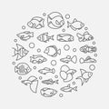 Aquarium fish illustration