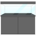 Aquarium Fish Tank and Cabinet sideboard, Clear Glass Fish Tank aquarium complete set. Aquarium with cover, base cabinet, filter