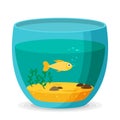 Aquarium flat vector