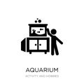aquarium icon in trendy design style. aquarium icon isolated on white background. aquarium vector icon simple and modern flat Royalty Free Stock Photo