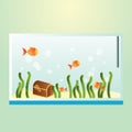 aquarium. Vector illustration decorative design Royalty Free Stock Photo