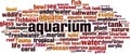 Aquarium word cloud Royalty Free Stock Photo