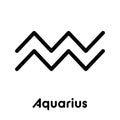 Aquarius - astrological zodiac sign Royalty Free Stock Photo