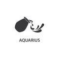 Aquarius horoscope symbol Royalty Free Stock Photo