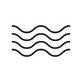 Aquarius icon vector sign and symbol isolated on white background, Aquarius logo concept