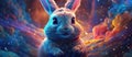 Aquarius the Rabbit Zodiac Sign Generative AI Royalty Free Stock Photo