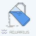 Aquarius sign Royalty Free Stock Photo