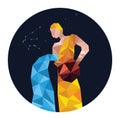 Aquarius. Vector illustration decorative design Royalty Free Stock Photo