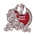 Aquarius. Vector illustration decorative design Royalty Free Stock Photo