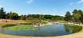 Aquatic garden at Parc Floral de Paris in the Bois de Vincennes - Paris, France