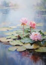 Aquatic nature water blooming pink background blossom leaf pond lily plant flower lotus summer Royalty Free Stock Photo