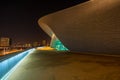 Aquatics Centre in Queen Elizabeth Olympic Park, London UK Royalty Free Stock Photo