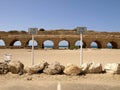 Aqueduct in Cesarea Royalty Free Stock Photo