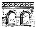 Aqueduct A conduit for conveying water more particularly vintage engraving
