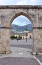 Aqueduct and garibaldi square in Sulmona