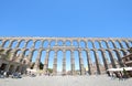 Aqueduct historical architecture Roman ruin Segovia Spain